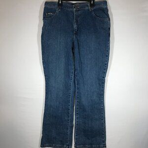 Lee Women's 14 Medium Blue Relaxed Bootcut Pants Jeans